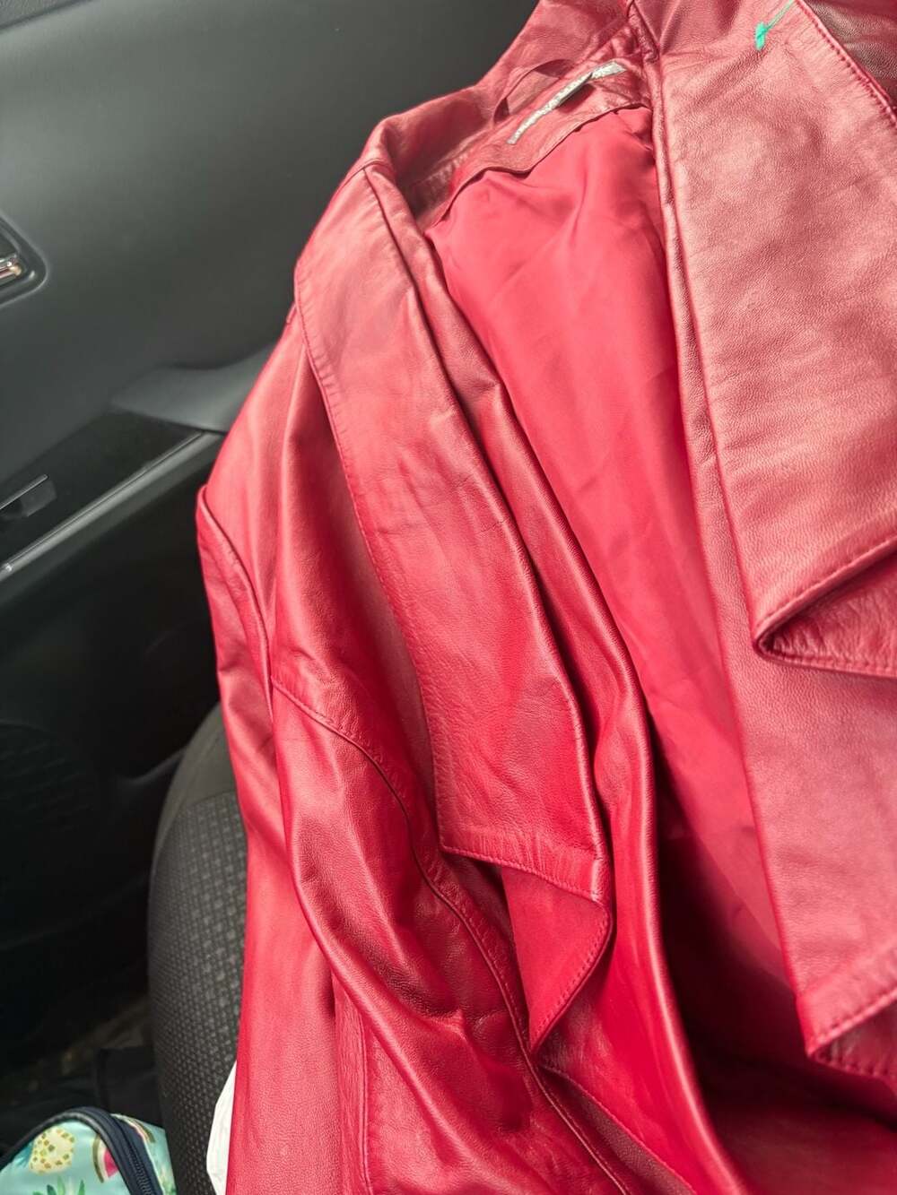 Jessica London Red Leather Jacket 22W Plus Size - Picture 7 of 9